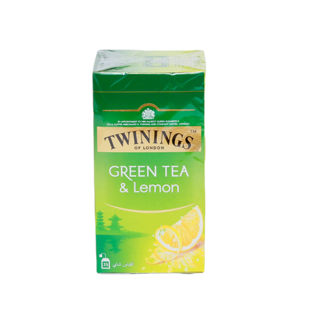 Twinings Pure Green Lemon 25 Tea Bags Pack