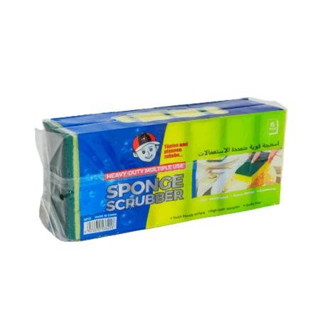 Non Scratch Scrub Sponge 6 Pcs Pack