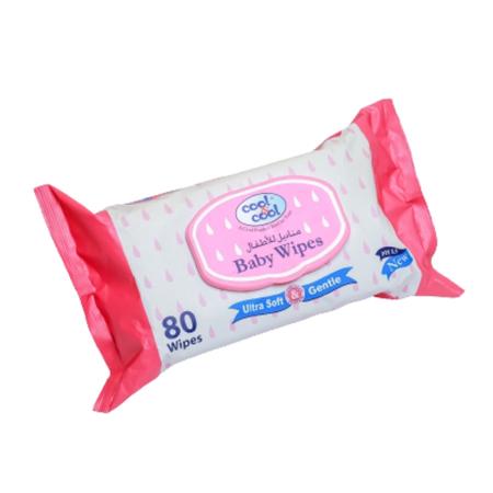Cool & Cool Baby Wipes 80 Sheets Pack