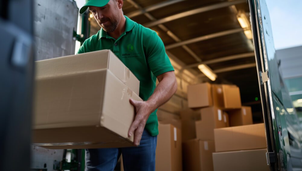 Office supplies delivery tracking UAE